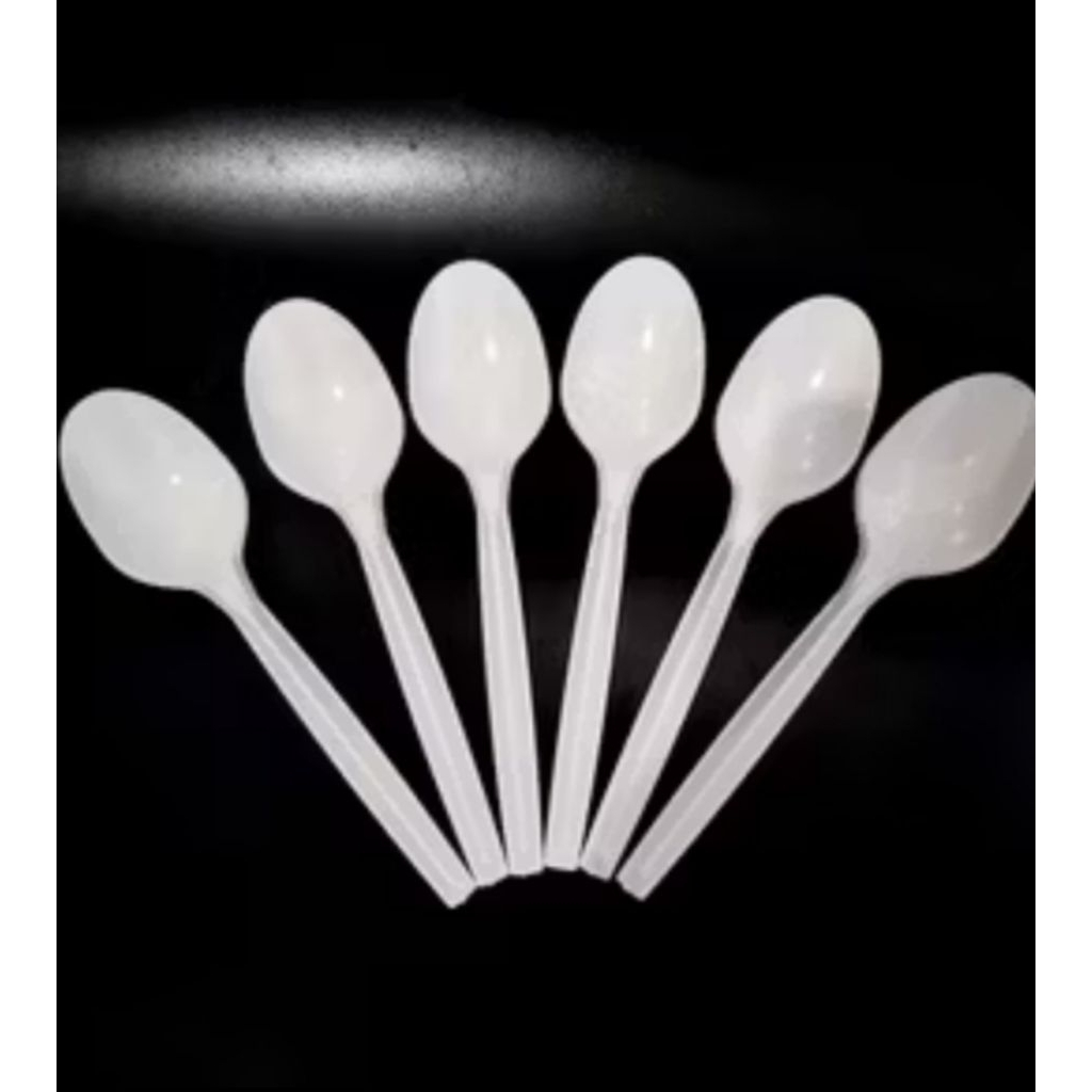 Sendok makan/sendok Plastik (isi 100pcs/sendok makan putih