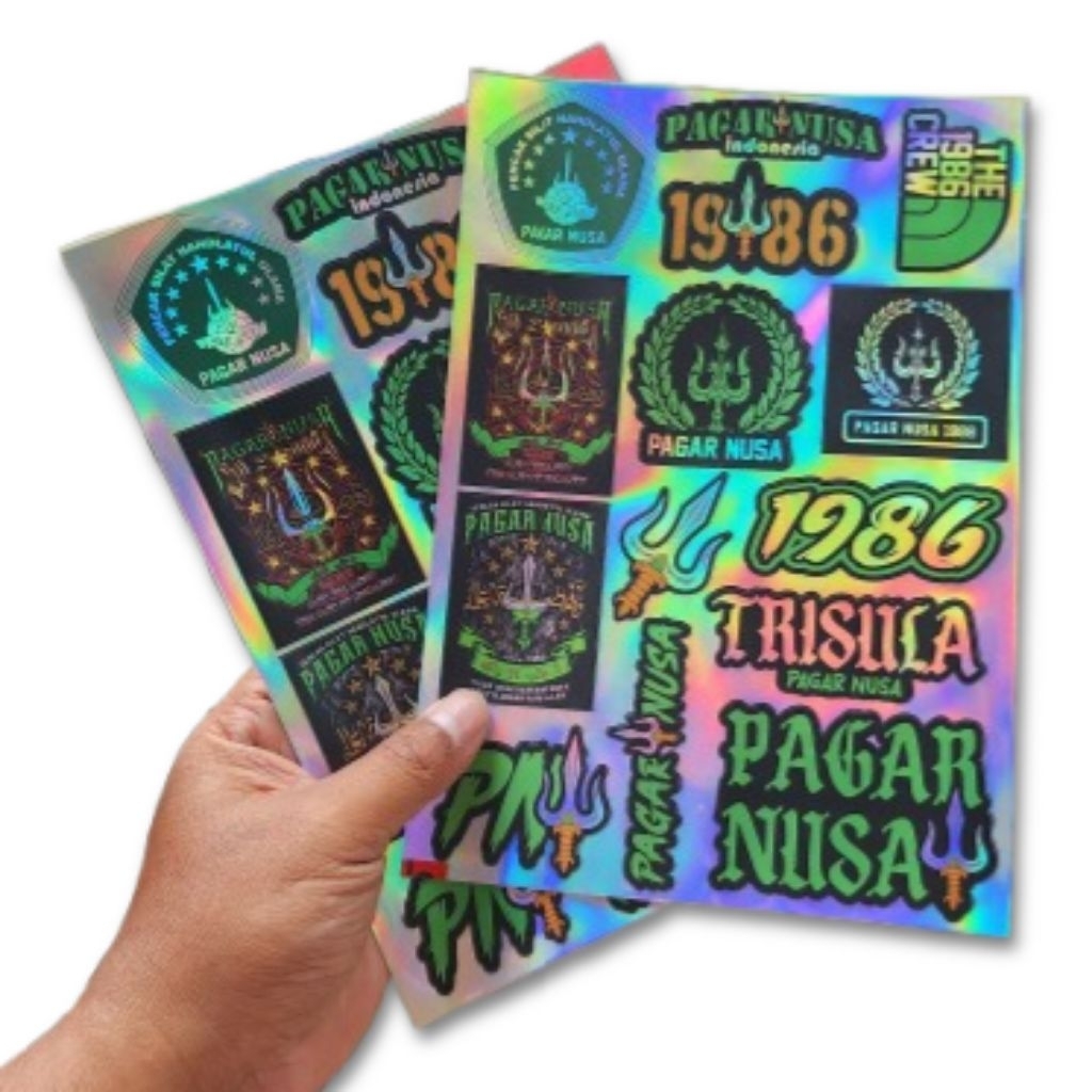 

STICKER PAGAR NUSA HOLOGRAM dan GLOSY // TAHAN AIR SUDAH CUTING SESUAI POLA