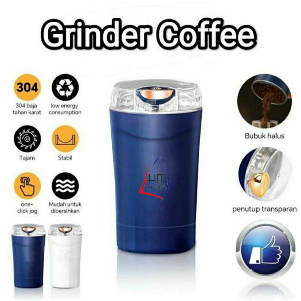 Grinder Elektrik Kopi/Grinder Coffee/Blender Chopper Portable/Penggiling biji Beras Kacang Bubuk