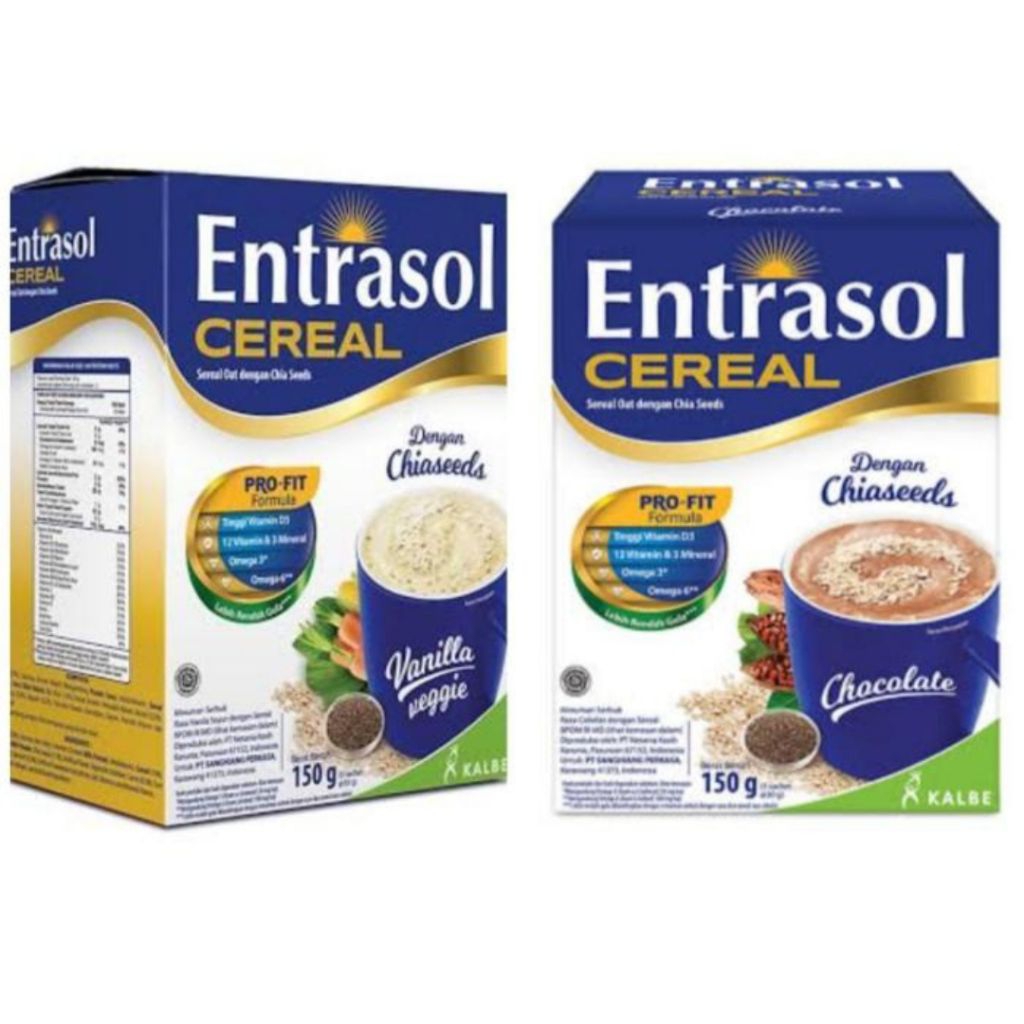 

ENTRASOL CEREAL QUICK START VANILA COKLAT 5 X 30 GRAM