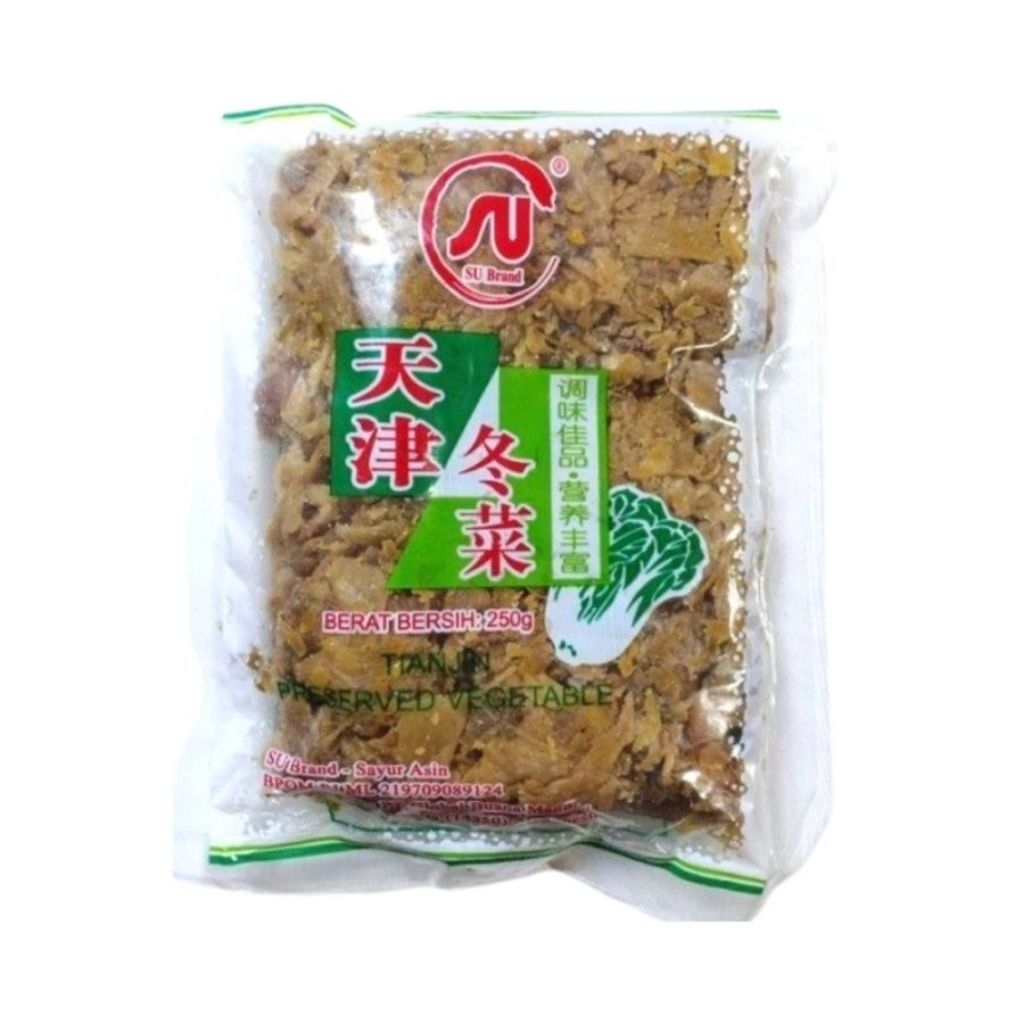 

Sawi Asin Tongcai Merk SU brand 250 gram