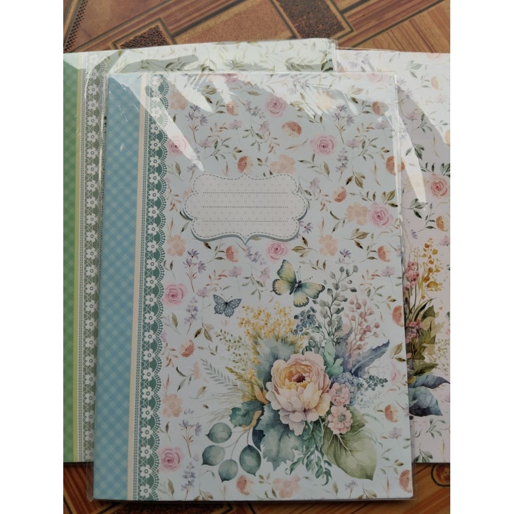 

(10 Lembar) SAMPUL BUKU BOXY / BUKU PANJANG MOTIF BUNGA CANTIK