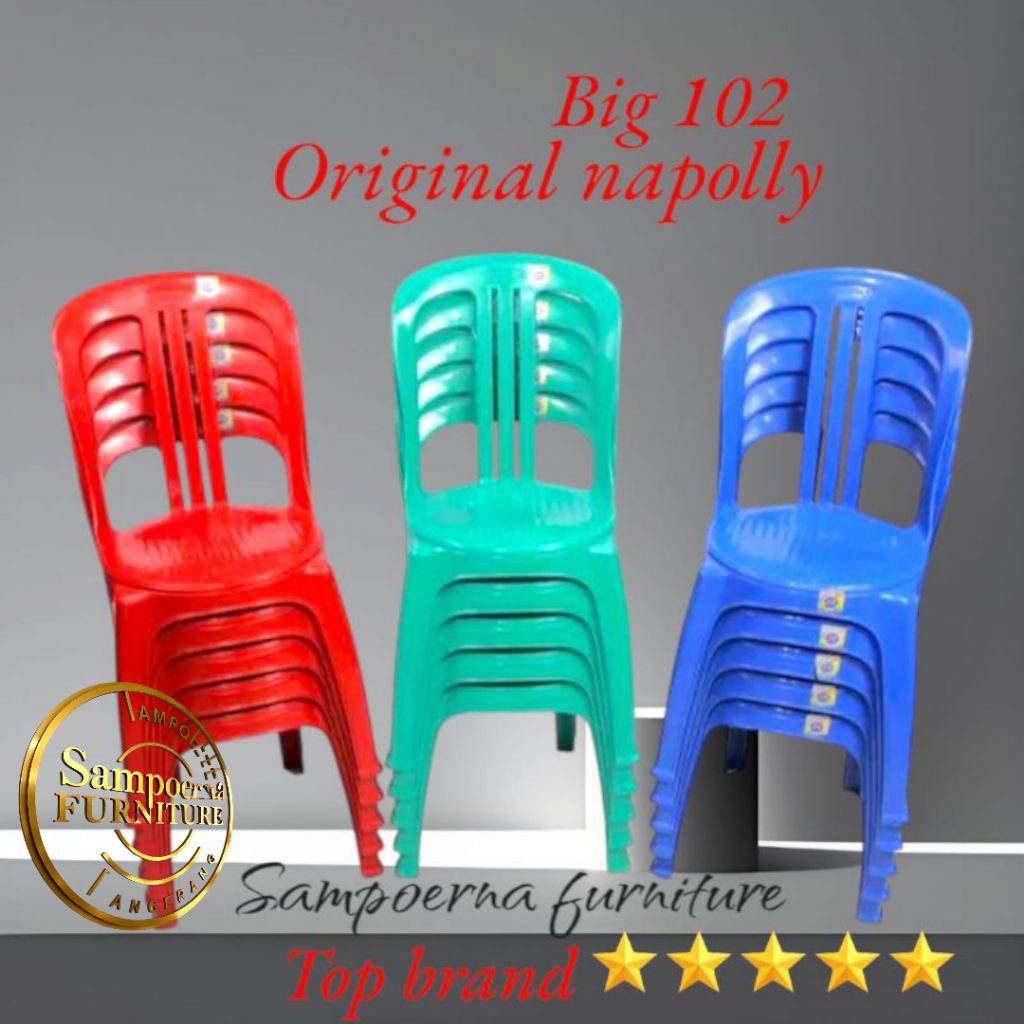 Kursi plastik napoly big 102,Kursi plastik sender napoly, Kursi plastik napoly hajatan, Kursi makan 