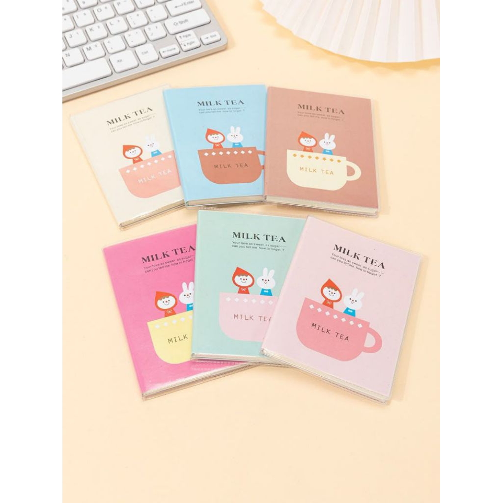 

Buku Tulis Lucu Motif Milk Tea A6 | Notebook Mini Imut | Warna Pastel Acak