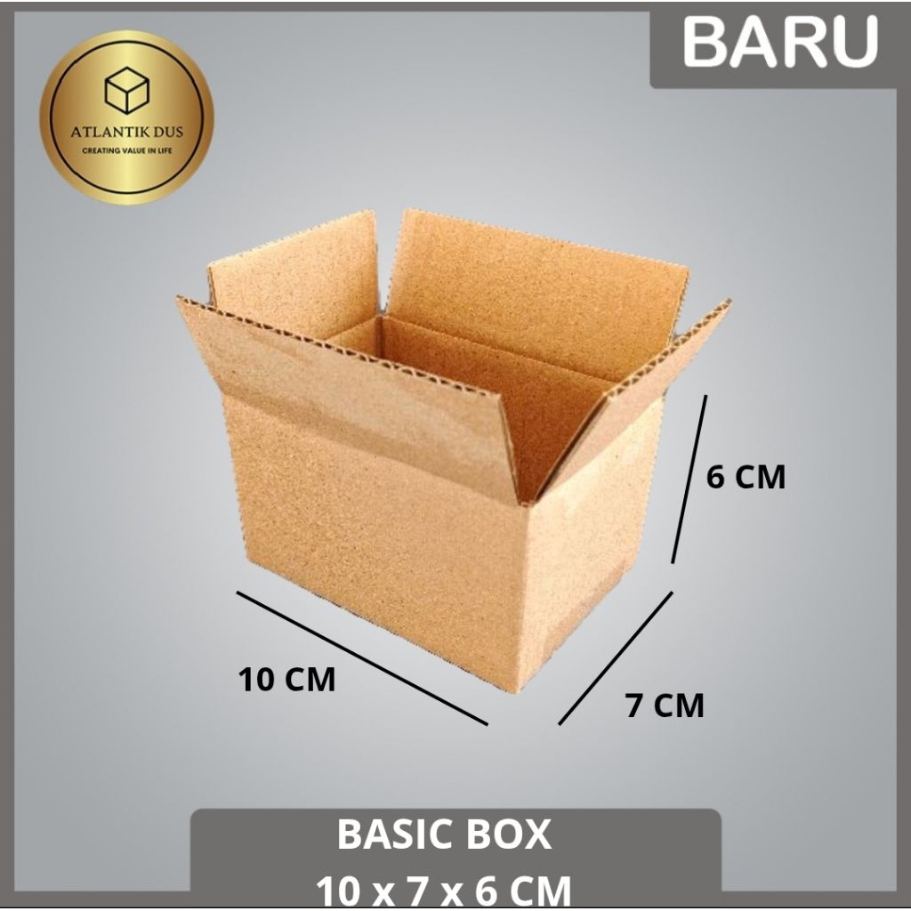 

KARDUS / KARTON BOX POLOS Uk. 10x7x6 CM