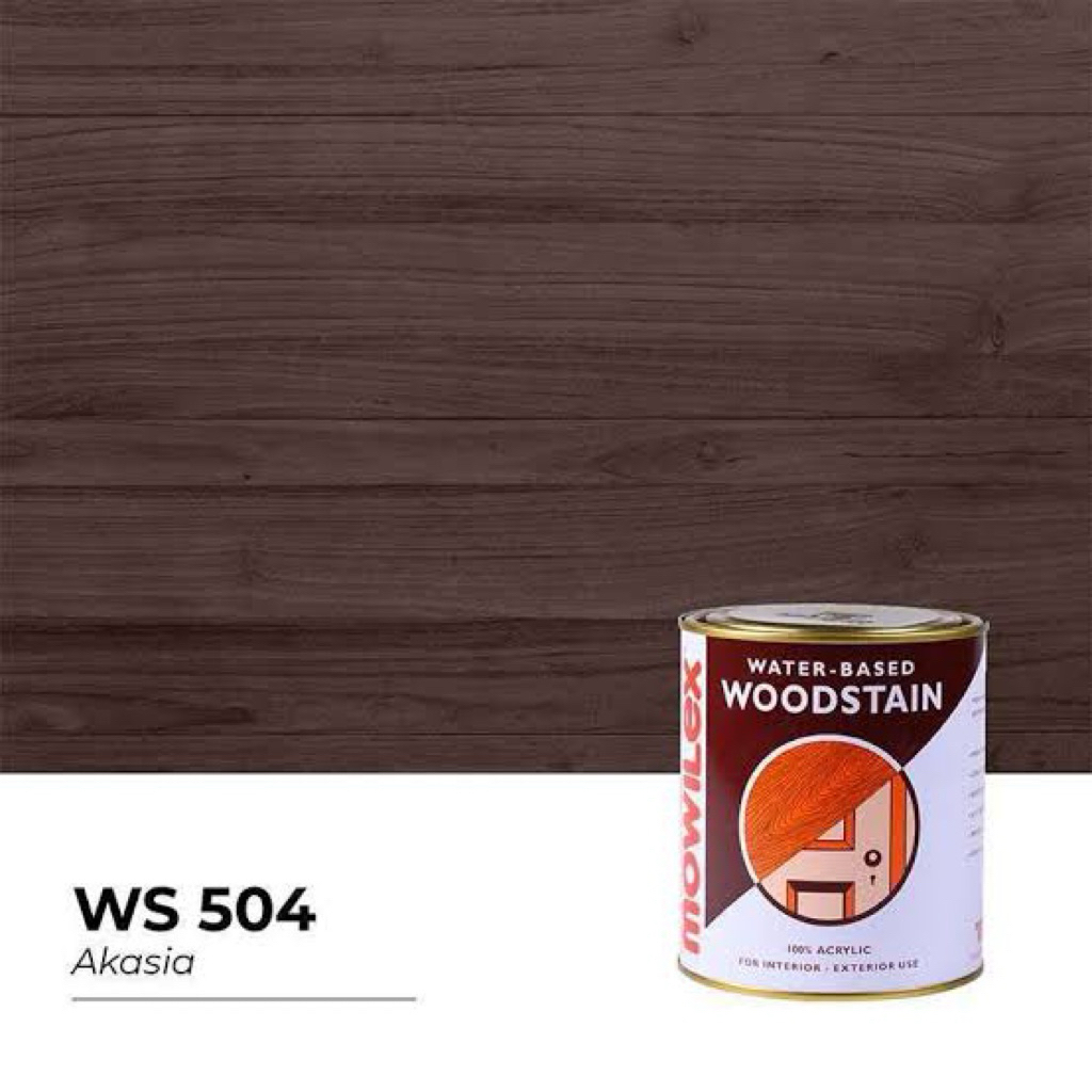 Mowilex woodstain Cat pelapis kayu plitur pelitur harga termurah di shopee kemasan 1kg cat berbasis 