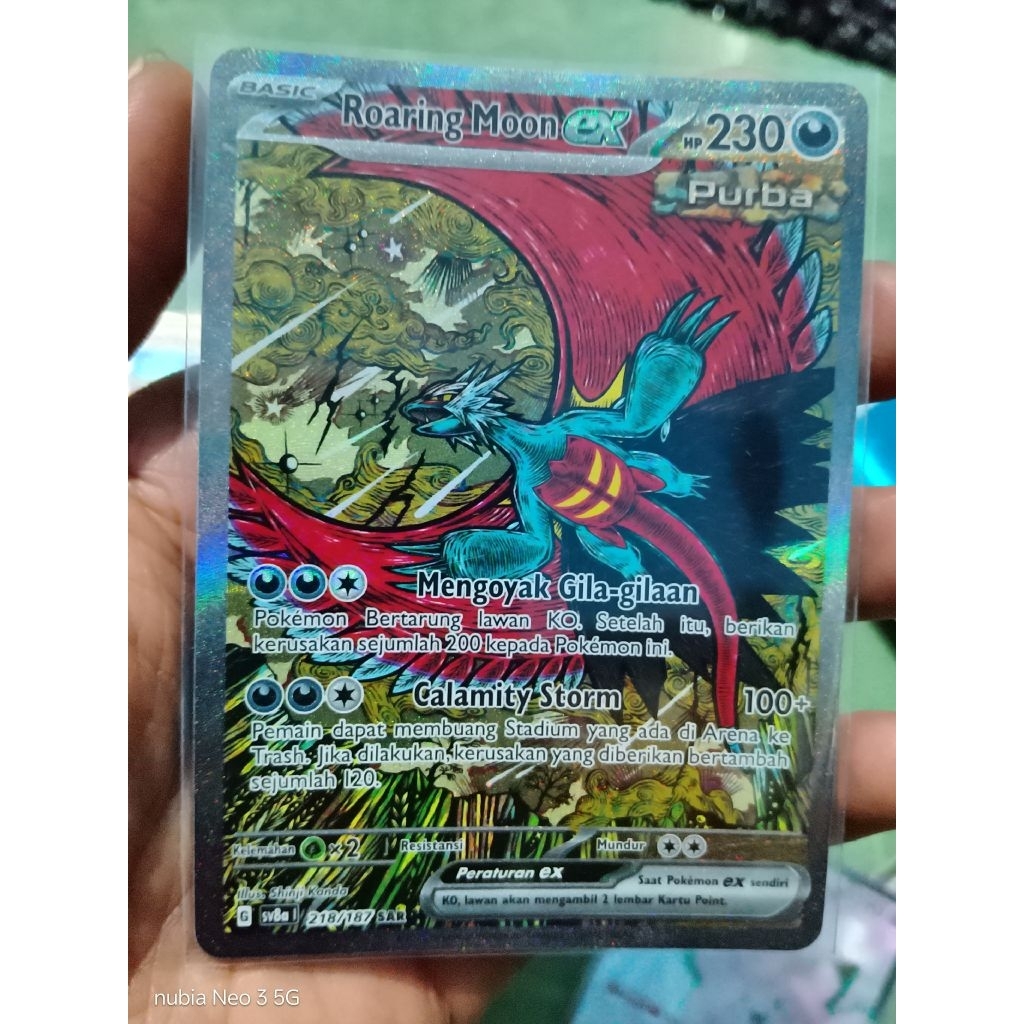 Roaring moon ex sar sv8a - pokemon tcg indonesia