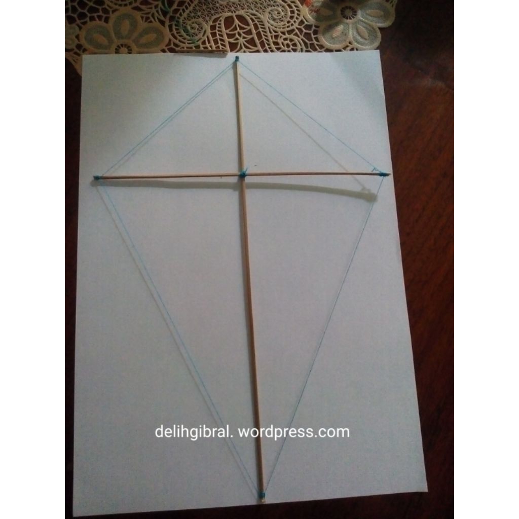 Rangka layang layang simpel