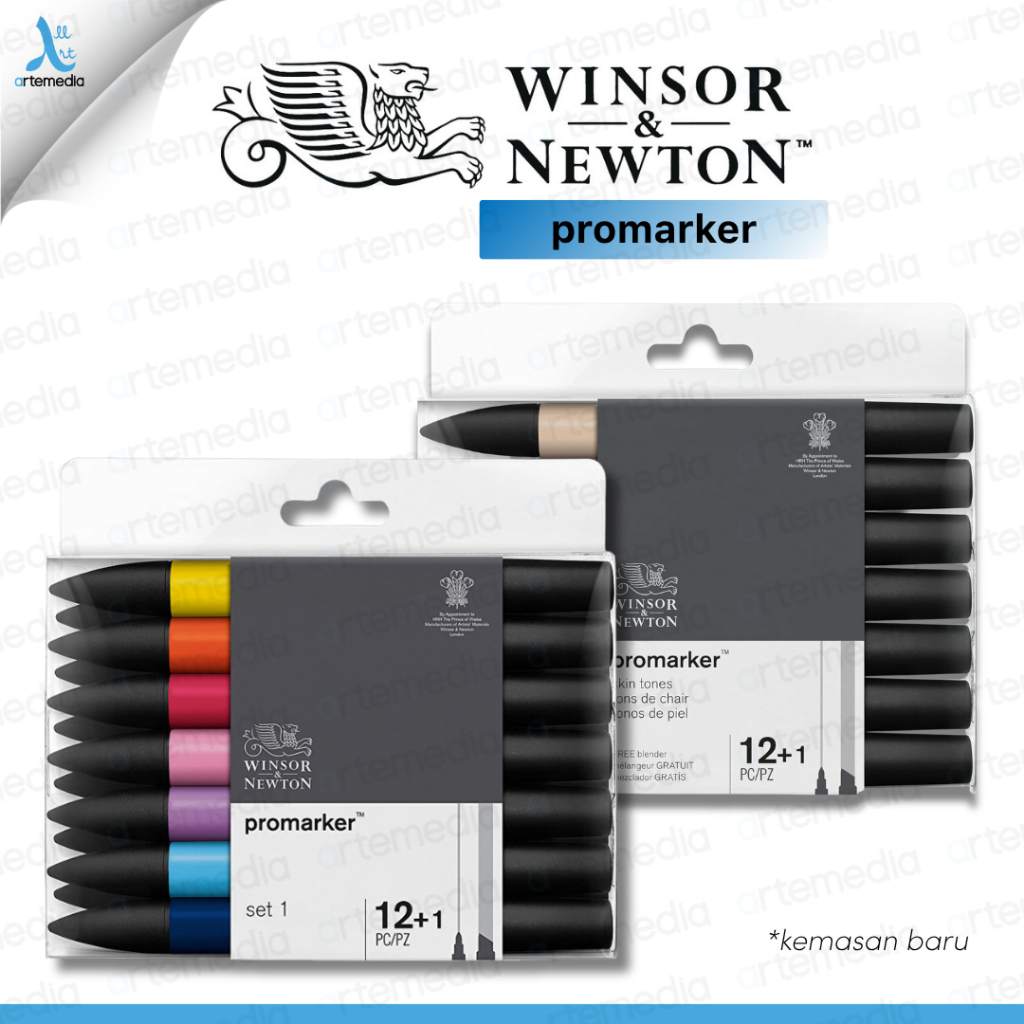 

Winsor & Newton Promarker Brush Marker Set 12 Twin Tip Spidol Alkohol Based Untuk Ilustri & Skin Tone Desain