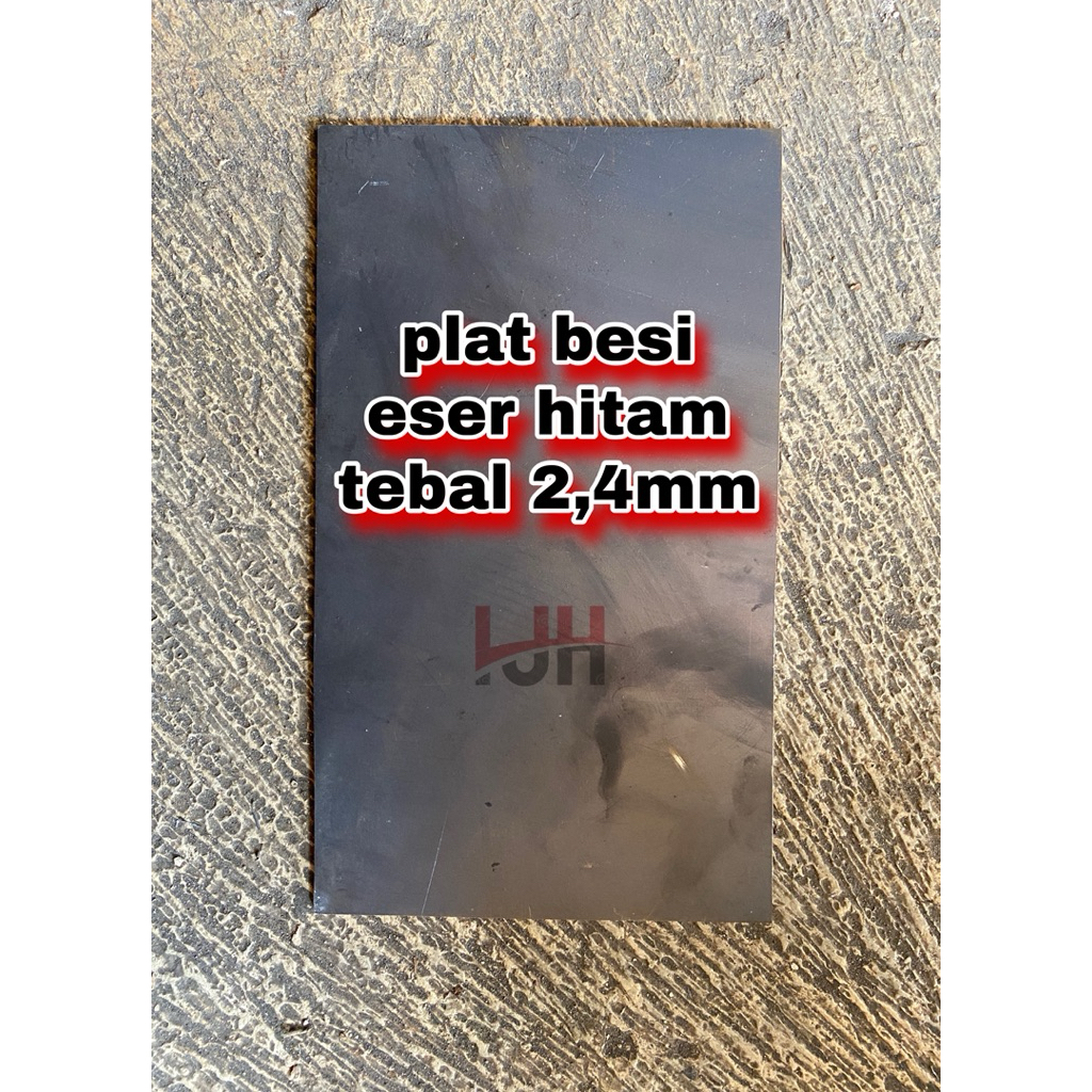 Plat besi tebal 2,4mm . plat besi eser hitam tebal polos. ukuran tersedia mulai 30x80cm