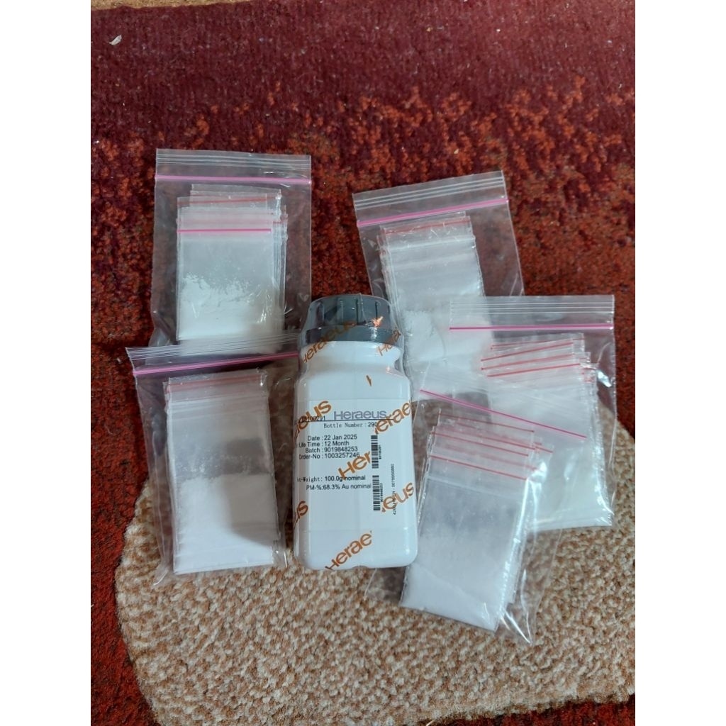 PGC Heraeus kadar 68.3% per 1gram sepuh emas