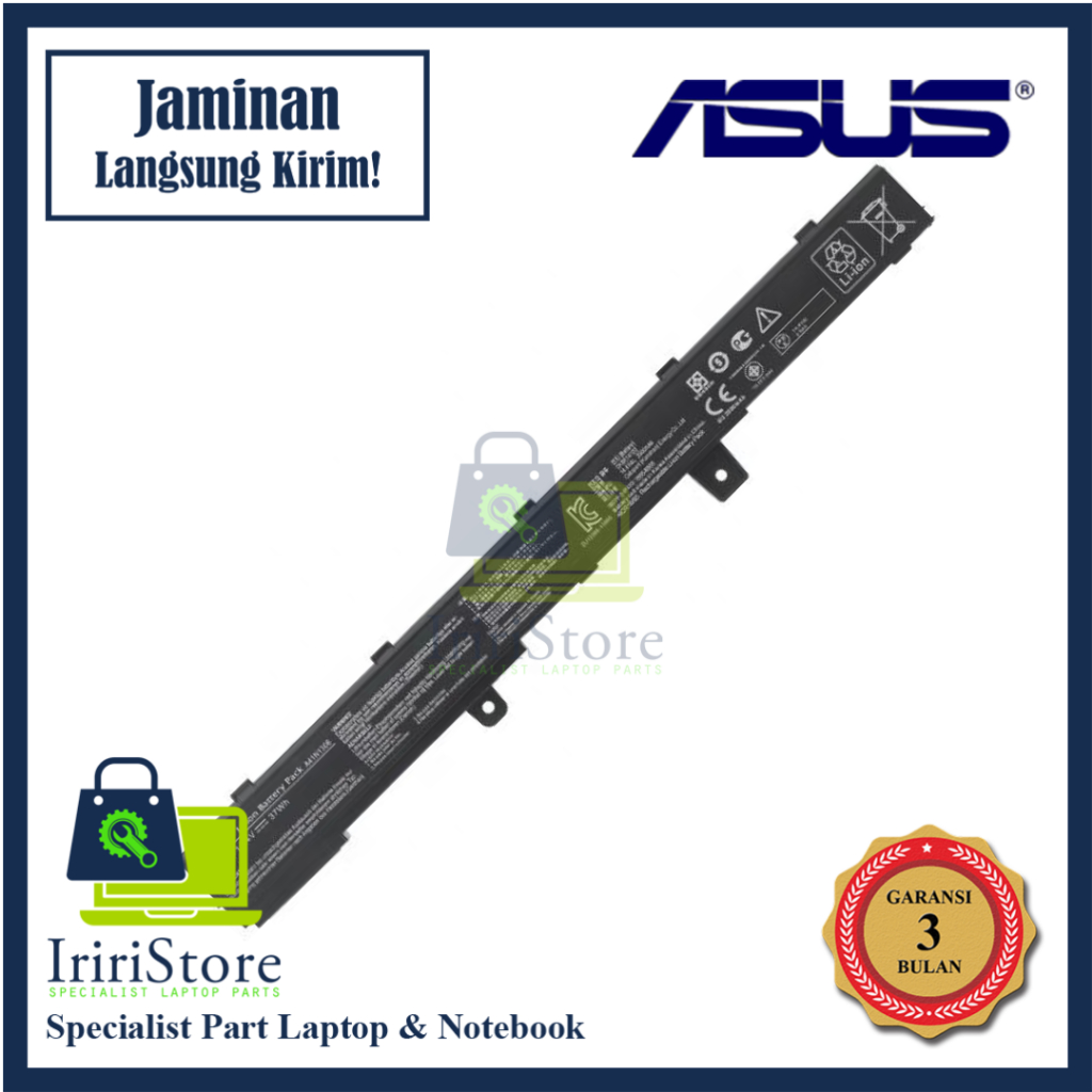 Baterai Original Laptop Asus X451CA X551C X451C X451 A41N1308