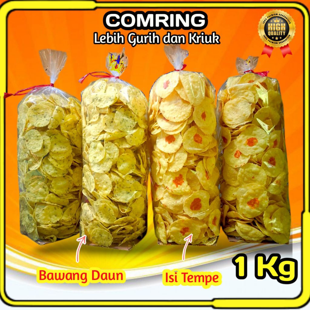 

1Kg Comring Bawang Dan Tempe / Kecimpring Singkong Bawang Daun gemblong khas ciamis