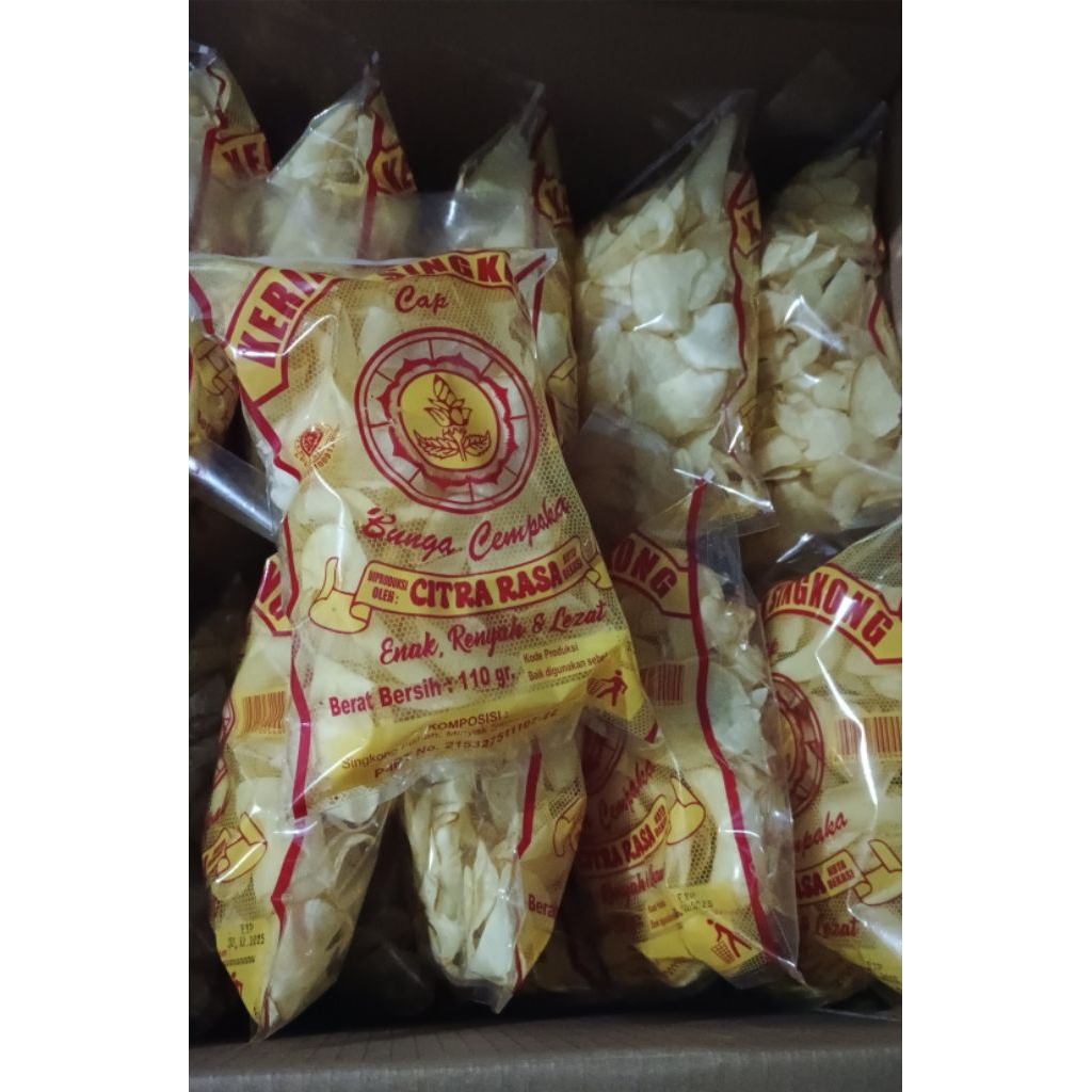 

Keripik singkong bunga cempaka @110gr