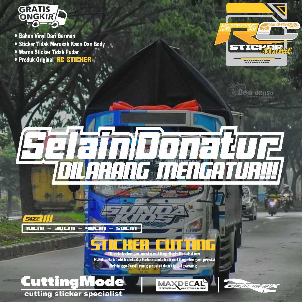 

stiker mobil fasfor terbaru selain donatur dilarang mengatur