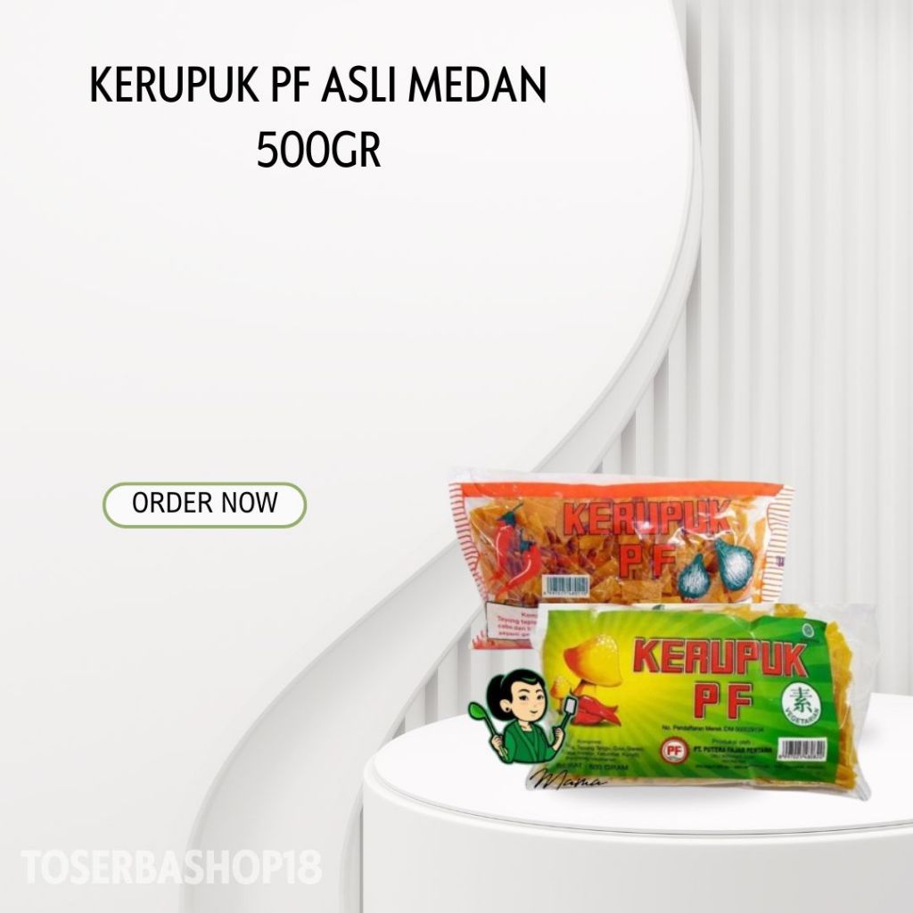 

Kerupuk PF Asli Medan 500gr / Kerupuk Vegetarian