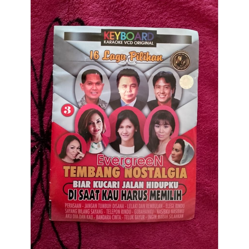 VCD KARAOKE - 16 LAGU PILIHAN EVERGREEN TEMBANG NOSTALGIA (ORIGINAL)