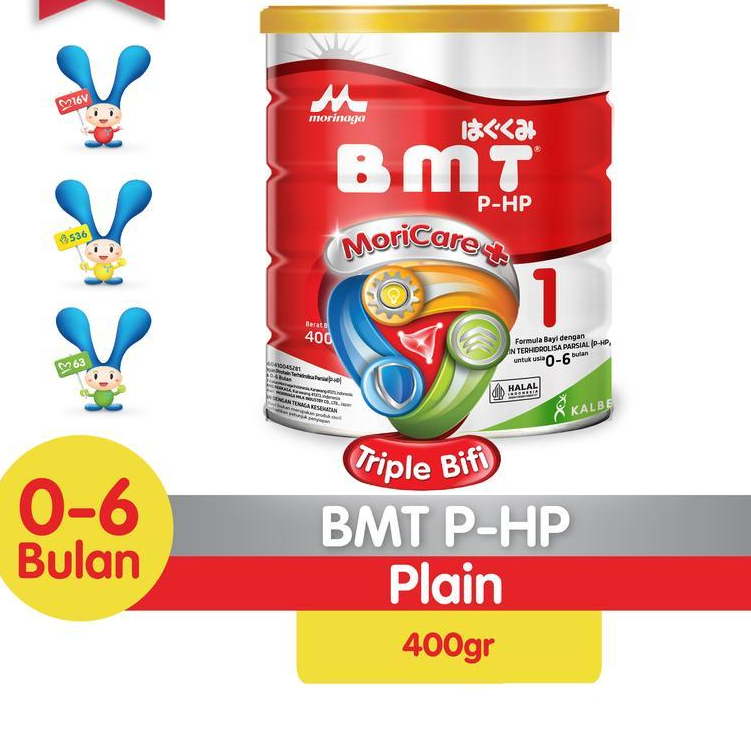 Morinaga BMT PHP Formula Bayi Usia 0-6 Bulan 400g - BMT PHP 400g, Standar 069014