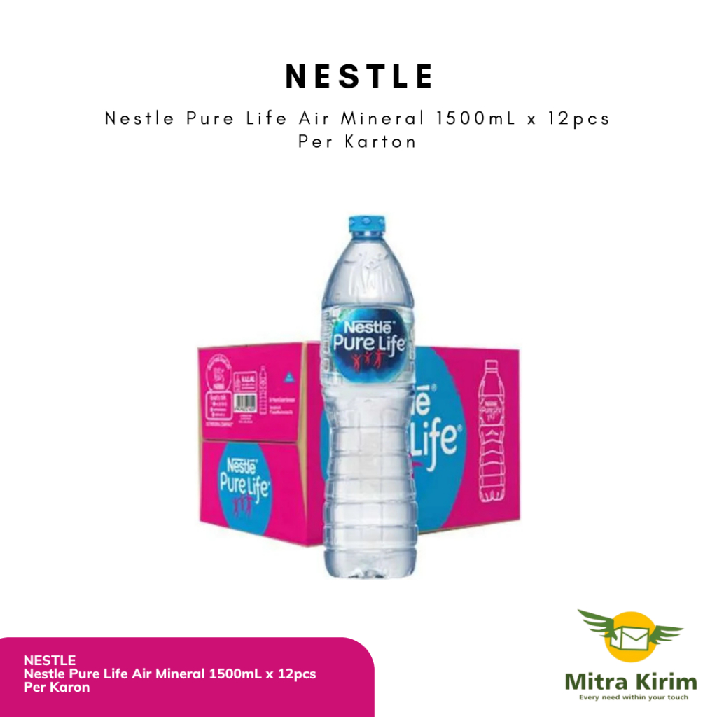 

Nestle Pure Life Air Mineral Kemasan 1500mL x 12pcs - PER KARTON