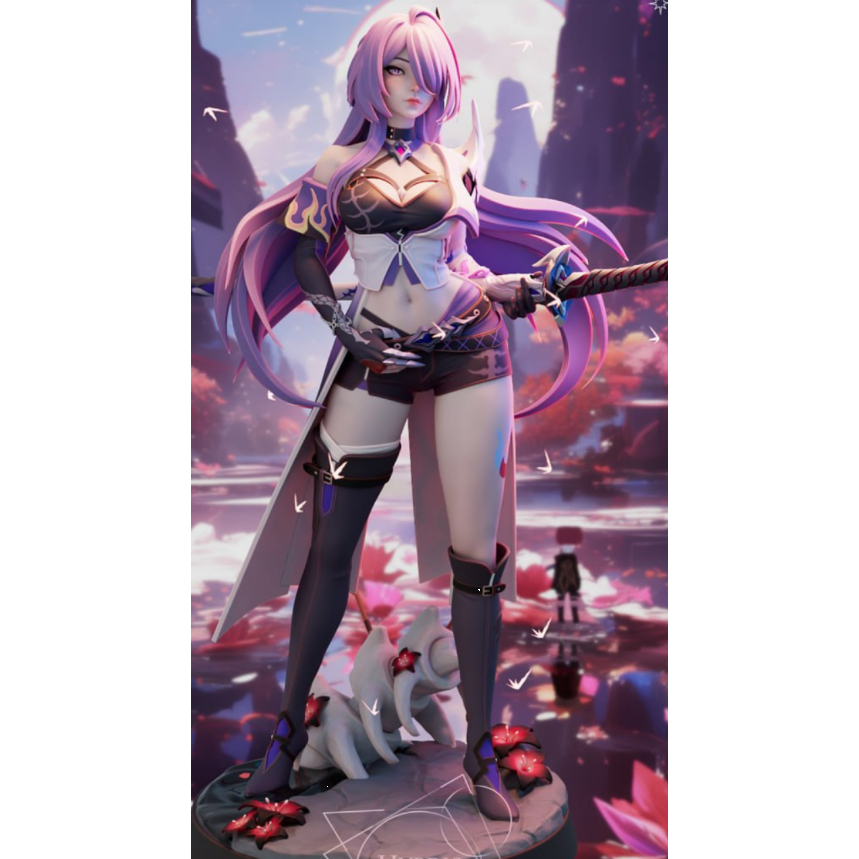 Miniature Figure HONKAI STAR RAIL Acheron 1/64 HO diorama for diecast