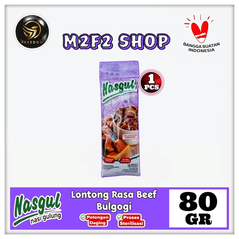 

Nasgul Nasi Gulung Rasa Beef Bulgogi | Lontong - 80 gr (Kemasan Satuan)