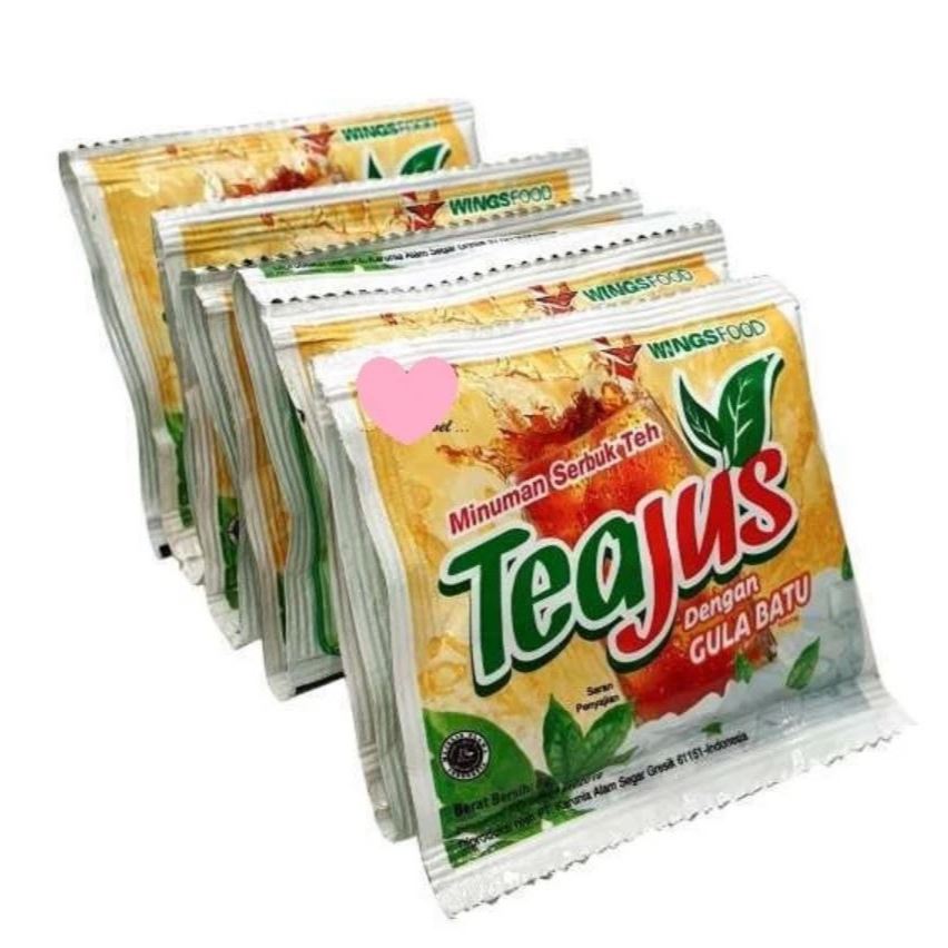 

Tea Jus Rasa Gula Batu Sachet isi 10 Pcs x 8 Gram Minuman Serbuk