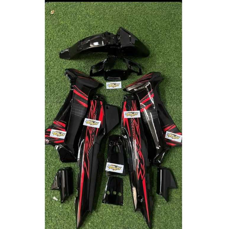 STIKER STRIPING FIZ R 2004 COSTOM FIZ R MERAH HITAM