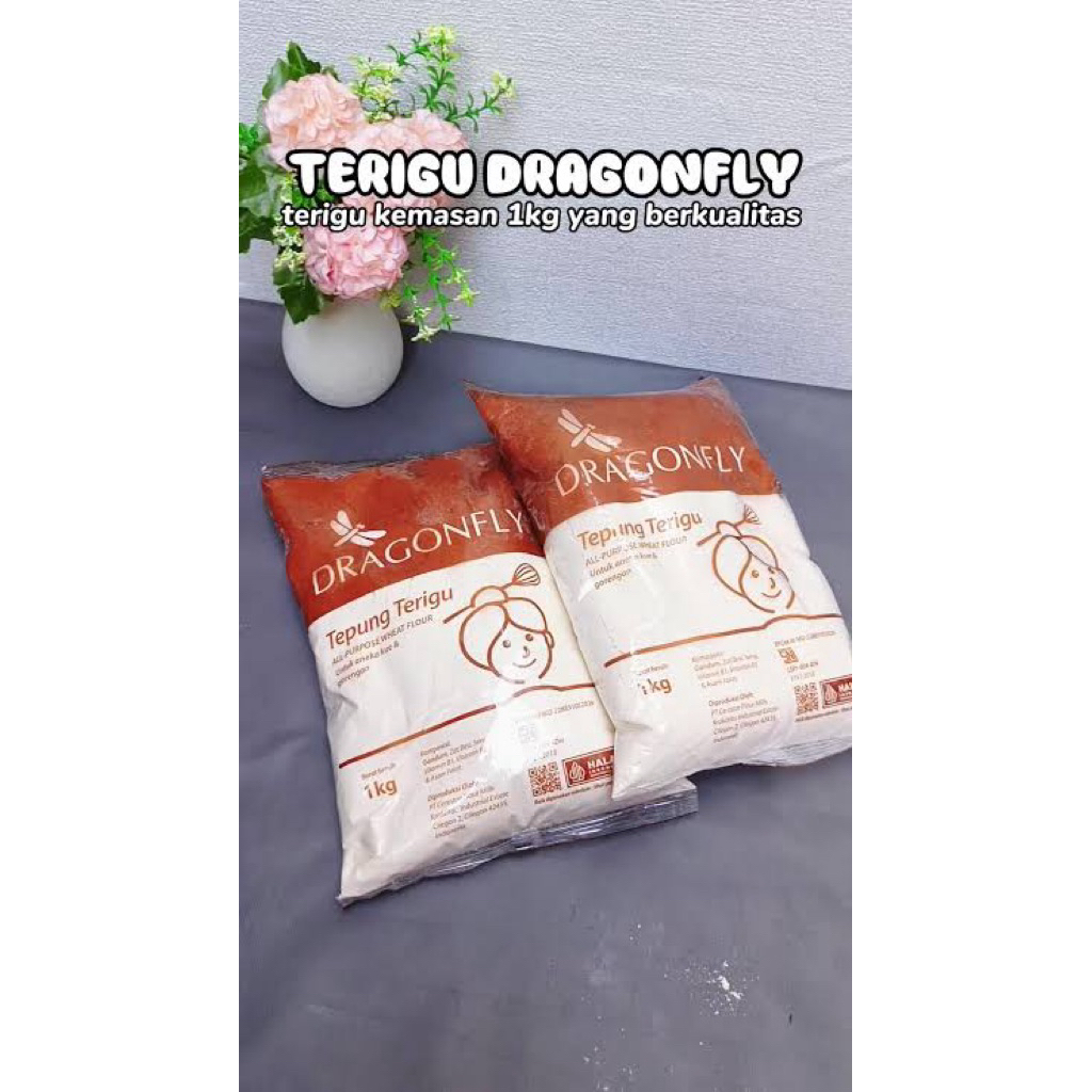 

tepung dragonfly 500-1000g/tepung terigu dragonfly 500g/tepung terigu dragonglfly 1kg