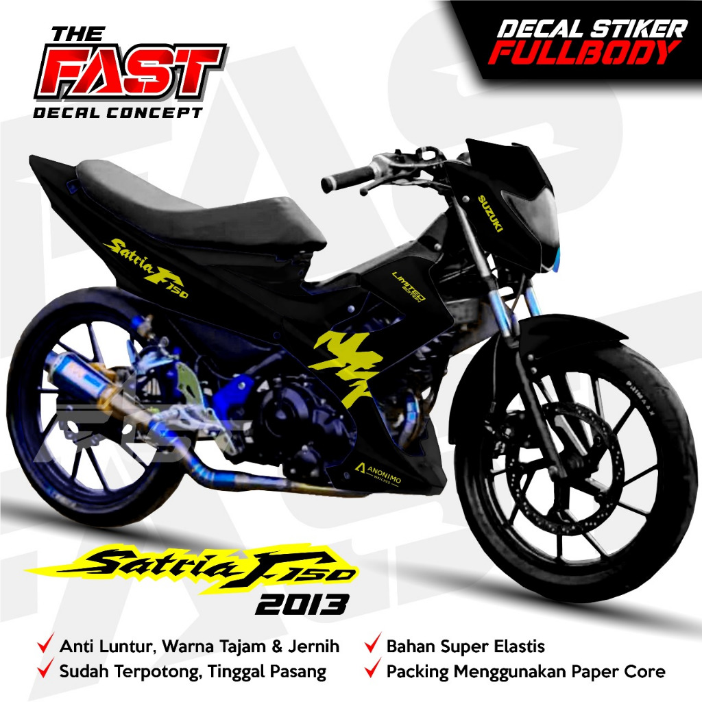 COD STIKER Satria Fu 150 Decal Satria FU Facelift 2013 Full Body Simple YZF Stiker Satria F150 Facel