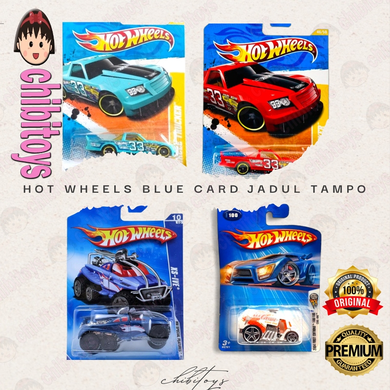 Hot Wheels Blue Card Tampo Lama Diecast Mattel