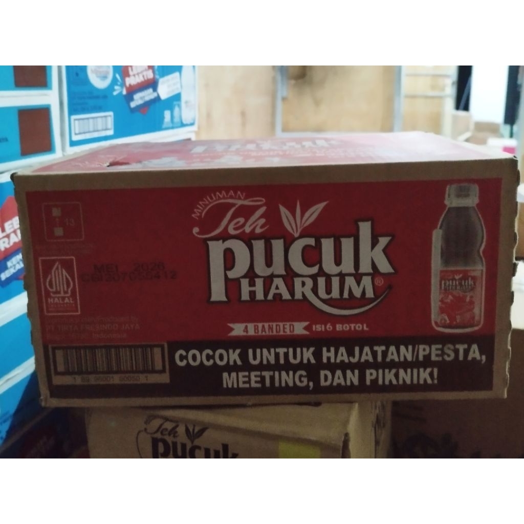 

Teh pucuk harum original 250 ml isi 24 botol (4banded isi 6 botol) dengan sedotan