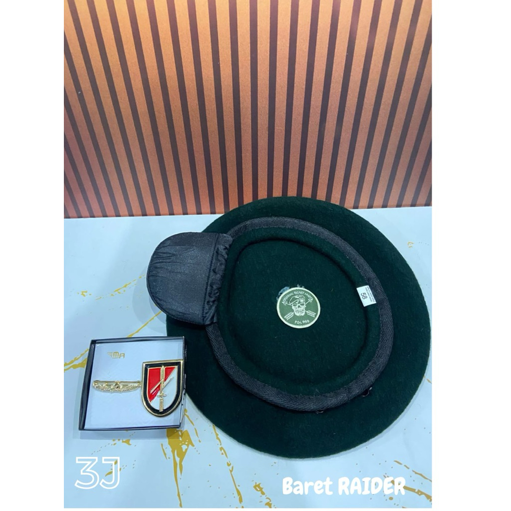 BARET RAIDER TNI AD| EMBLEM BARET TNI AD