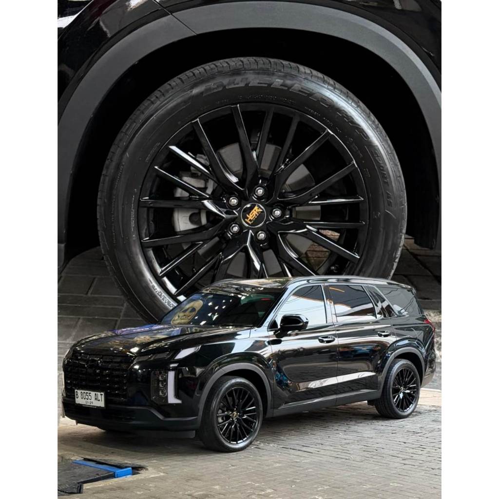 VELG RACING HYUNDAI PALISADE R20 BLACK HSR ASUKAI RING 20 5X114,3 - HSR WHEEL JAKARTA UTARA