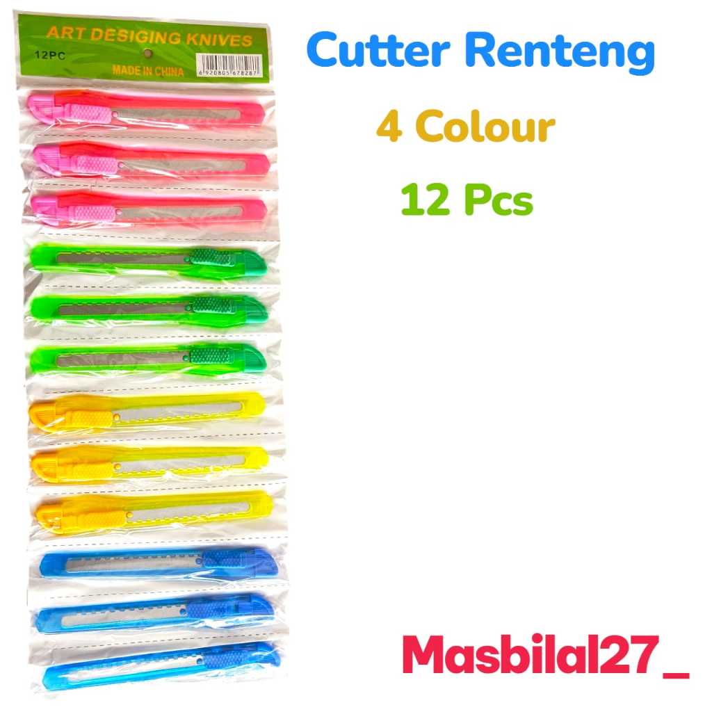 

12PCS CUTTER PISAU PEMOTONG ART DESIGING KNIVES