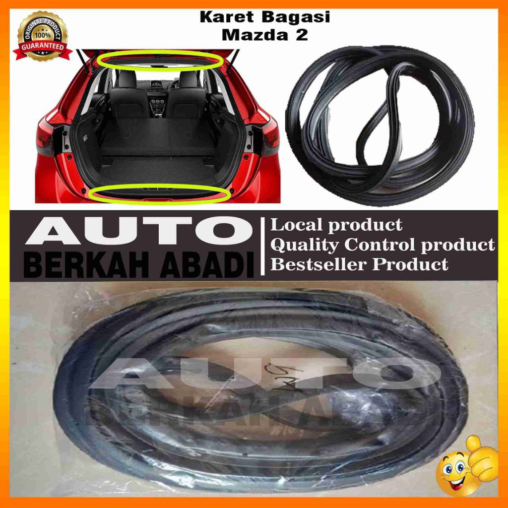 karet bagasi mazda 2 (karet peredam bagasi mazda 2)