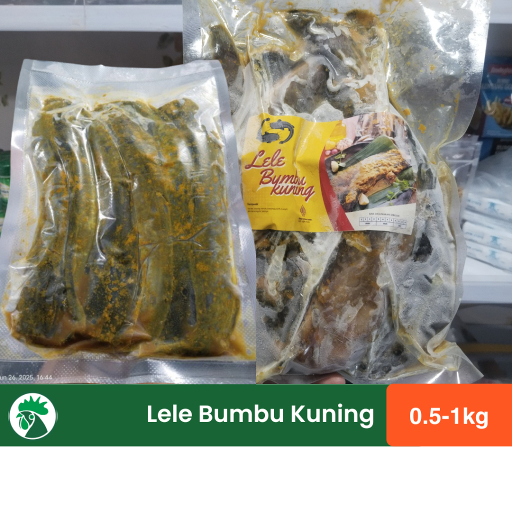 

Lele Bumbu Kuning Lengkuas 500gr | Lele Berbumbu Siap Masak | Lele Bumbu Kuning