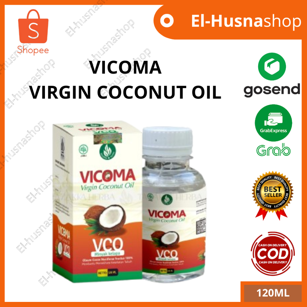 

Virgin Coconut Oil VCO Vicoma Minyak Kelapa Asli 120ml Tazakka Original