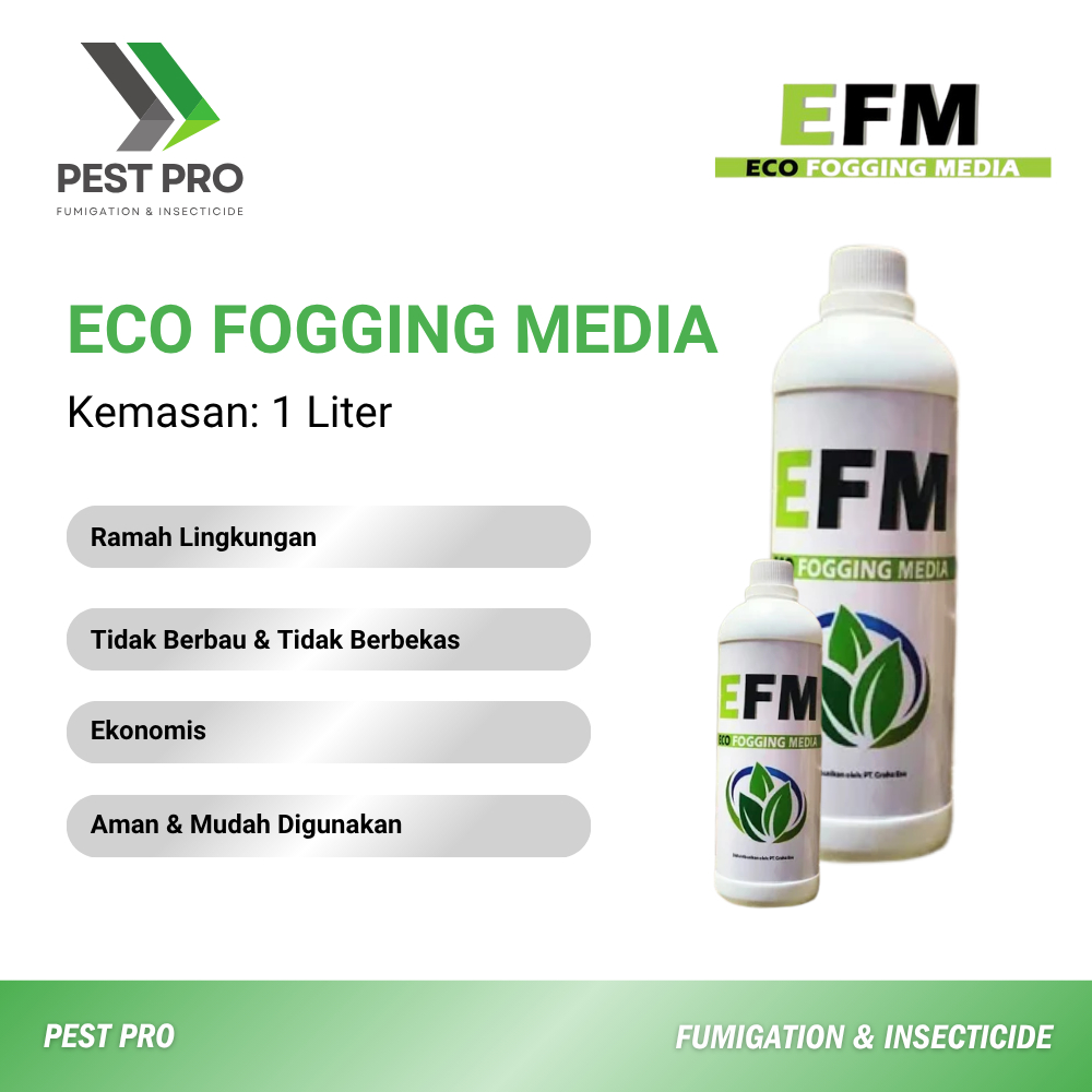 Eco Fogging Media Kemasan 1 Liter / Bahan Campuran Fogging Pengasapan Silogud 250 EC