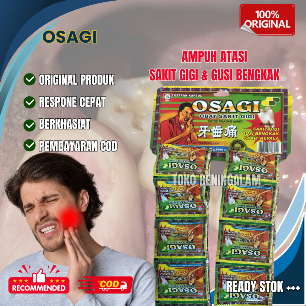 

Kapsul Osagi Renceng 20 Sachet Original Obat Sakit Gigi