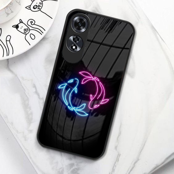 (B132) Softcase Glass Kaca OPPO A60 - CASE HP TERBARU - Case Hp OPPO A60 Terbaru Anti Air TPU