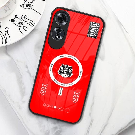 (B131) Softcase Glass Kaca OPPO A60 - CASE HP TERBARU - Case Hp OPPO A60 Terbaru Anti Air TPU