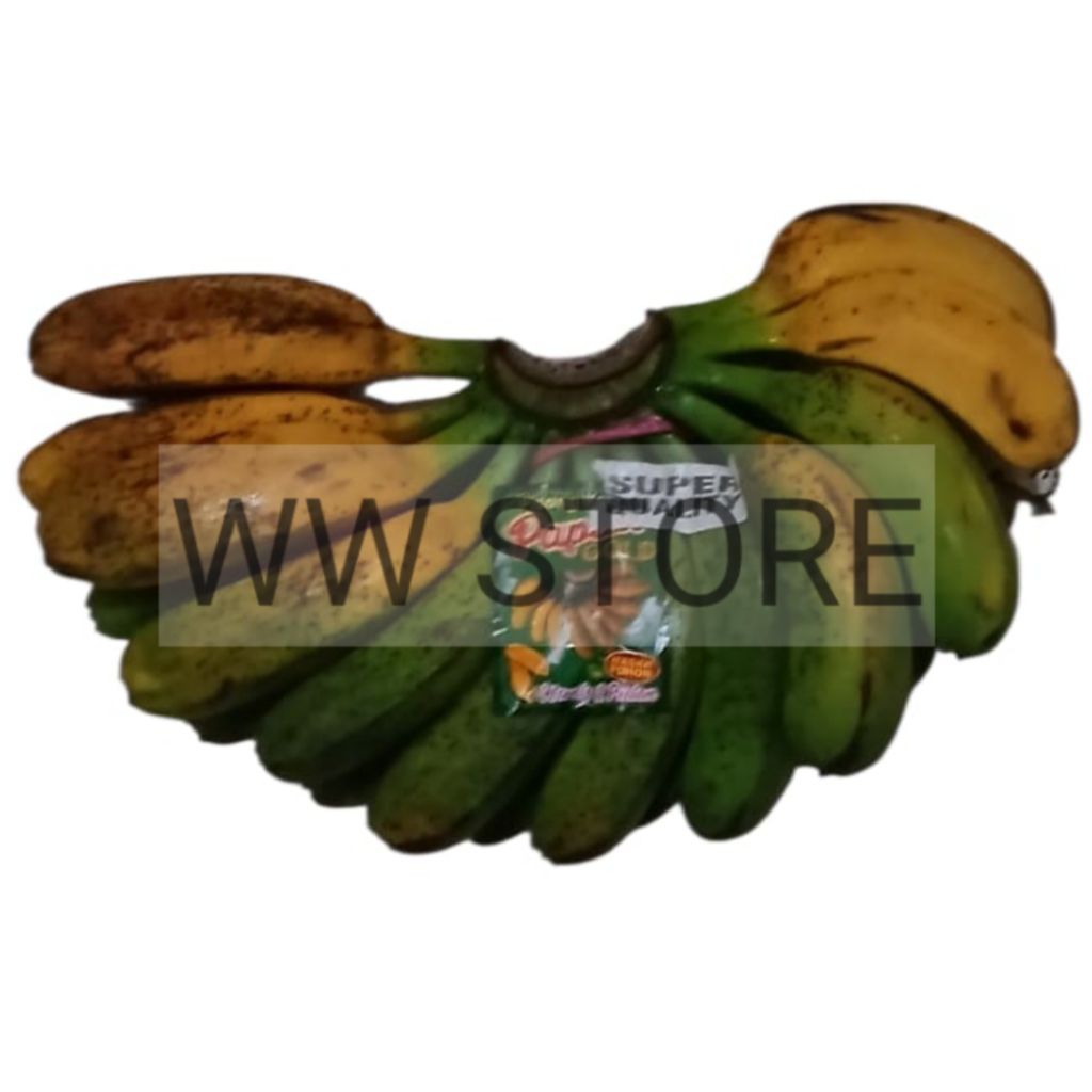 

Buah pisang kepok mas emas masak pokok manis & pulen Papua GOLD banana bananas