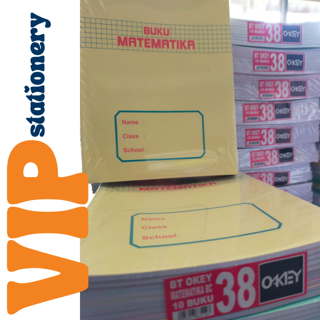 

1 Pack (10 Buku) Matematika Okey 38 lembar / 1 Pack isi 10 Buku Sumbar
