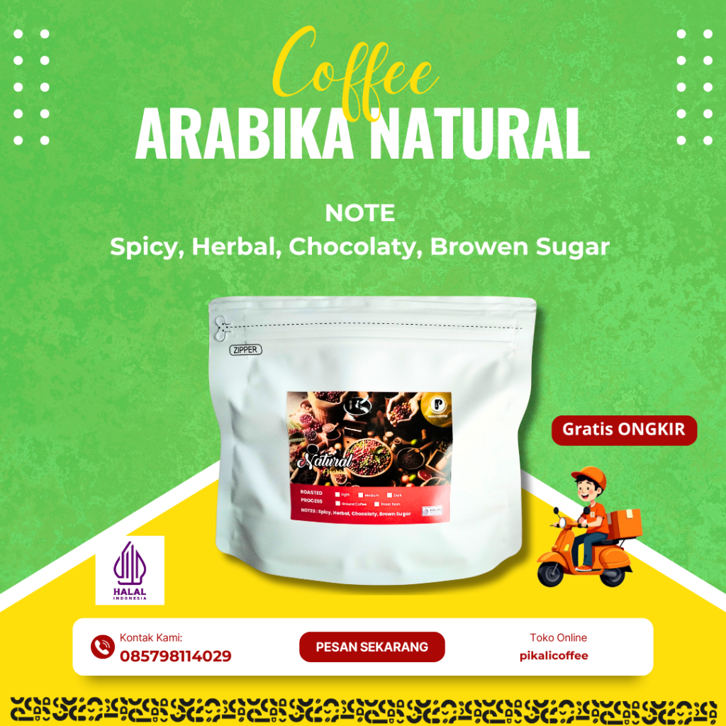 

Kopi Arabika Natural 250gr Majalengka Jawa Barat