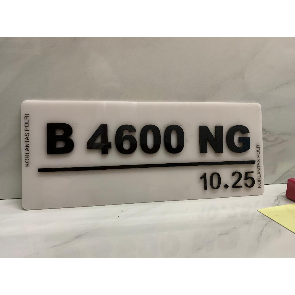 Plat nomor akrilik/plat nomor timbul
