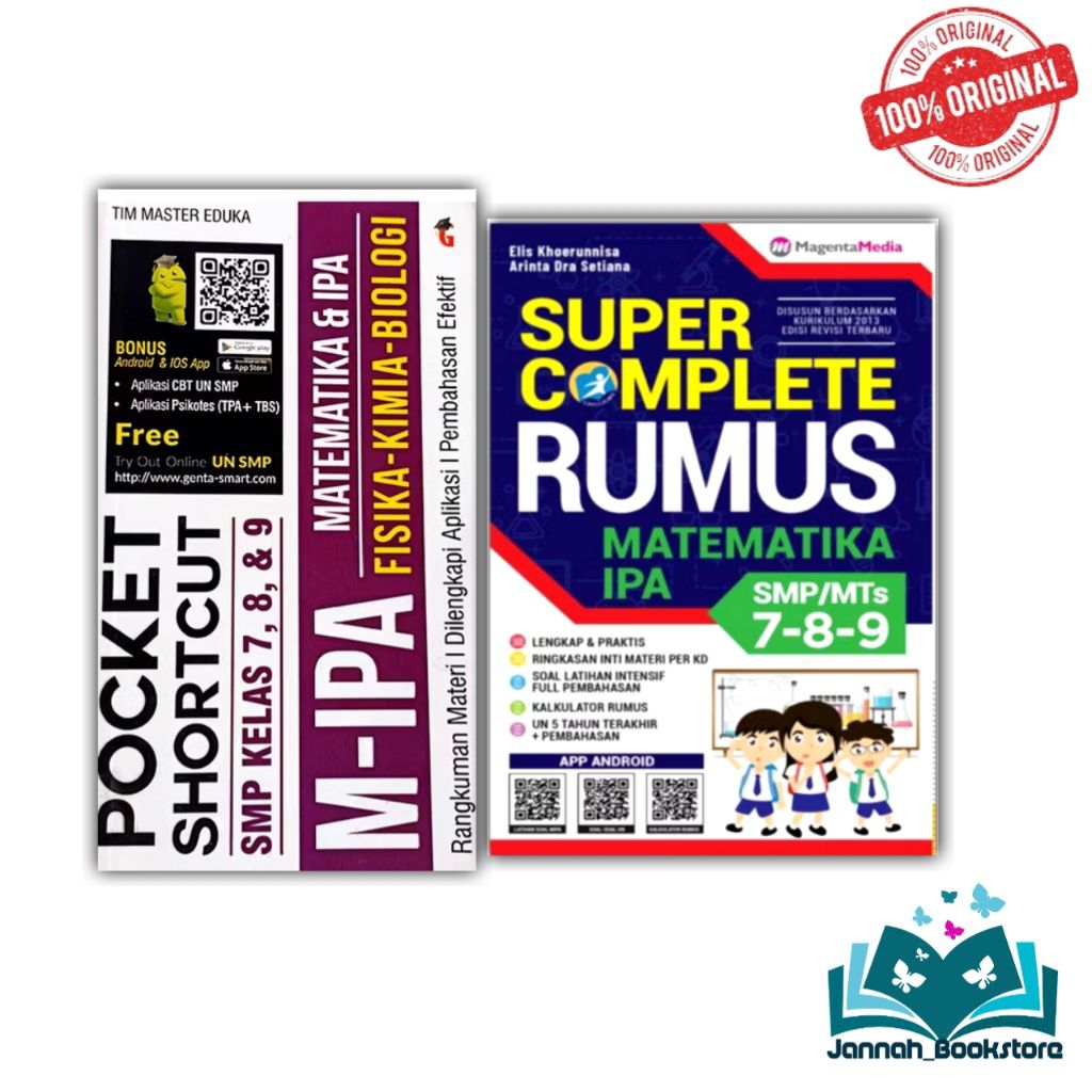BUKU RUMUS MATEMATIKA SMP - SUPER COMPLETE RUMUS MATEMATIKA IPA SMP KELAS 7,8,9