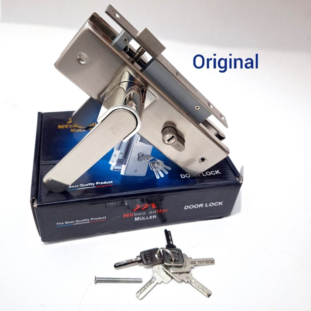 Handle pintu MULLER 1set kunci - Gagang pintu rumah MULLER kunci muller
