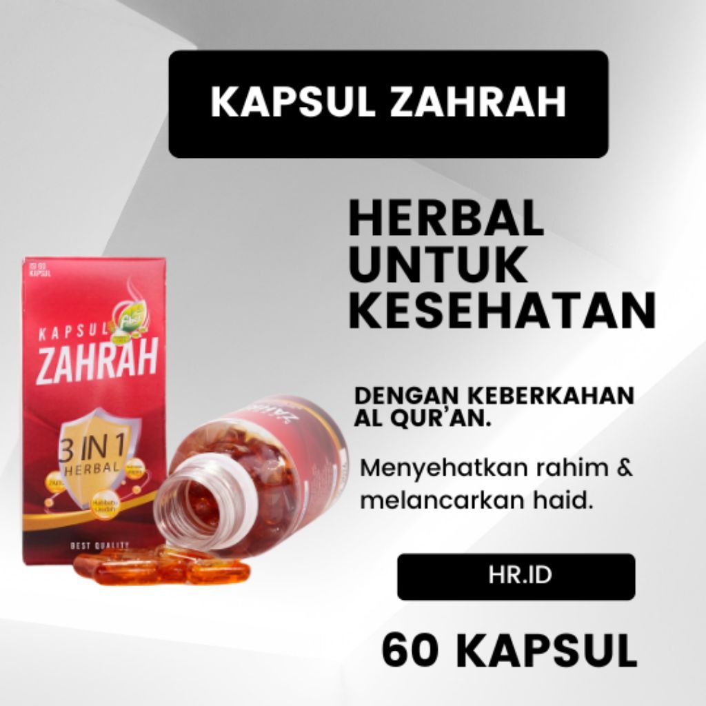 KAPSUL ZAHRAH ORIGINAL REHAB HATI