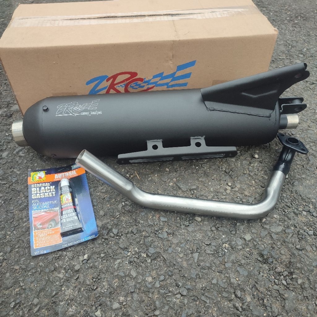 Knalpot ZRC Beat / Scoopy Tabung Vario dudukan 2