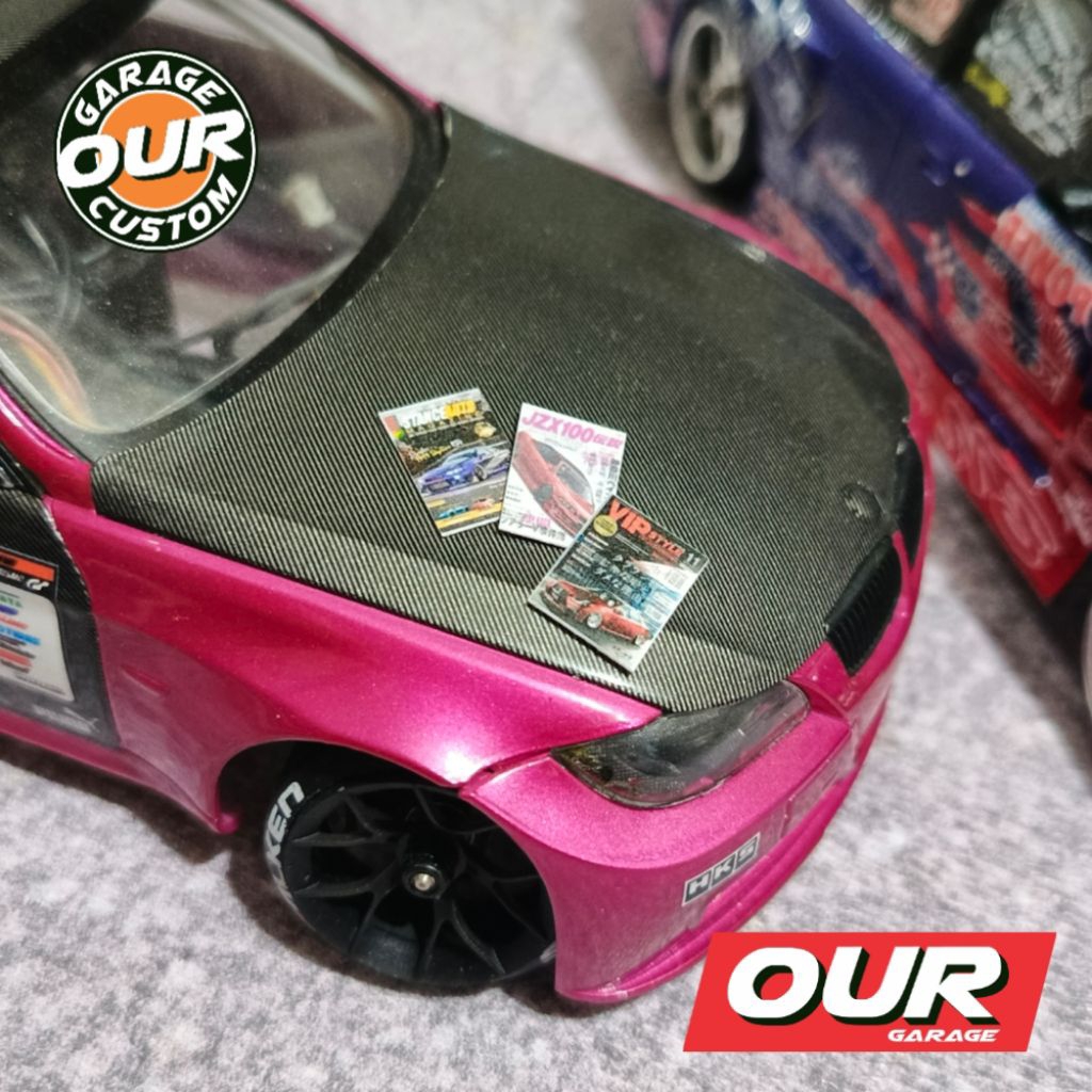Majalah Magazine Aksesoris Model Kit 1/24 Mini RC Drift 1/24